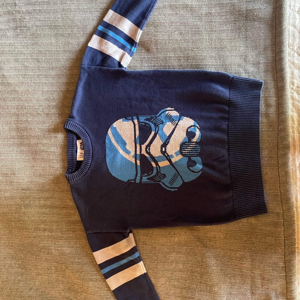 Kids Navy Blue Stormtrooper Sweater